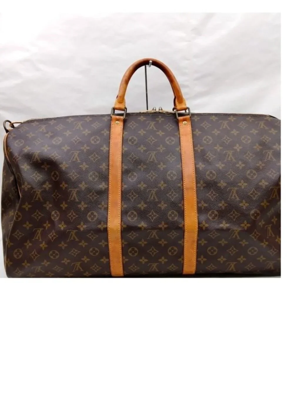 LOUIS VUITTON KEEPALL 60 BANDOULIERE TRAVEL BAG MONOGRAM